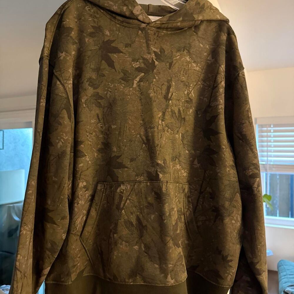 Old-navy Men's Green and Khaki Hoodie